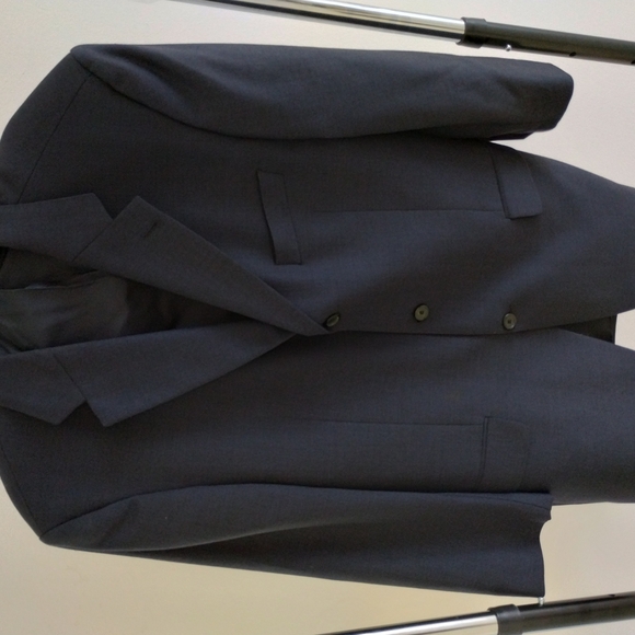 Hugo Boss Blazer Mens 42 /44 Guabello Italian Wool Super 120 Jacket 3 Button